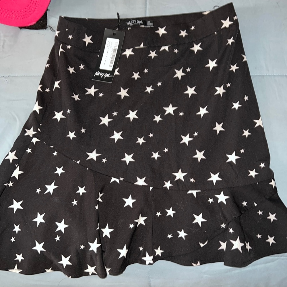 Black & White Striped Nasty Gal skirt